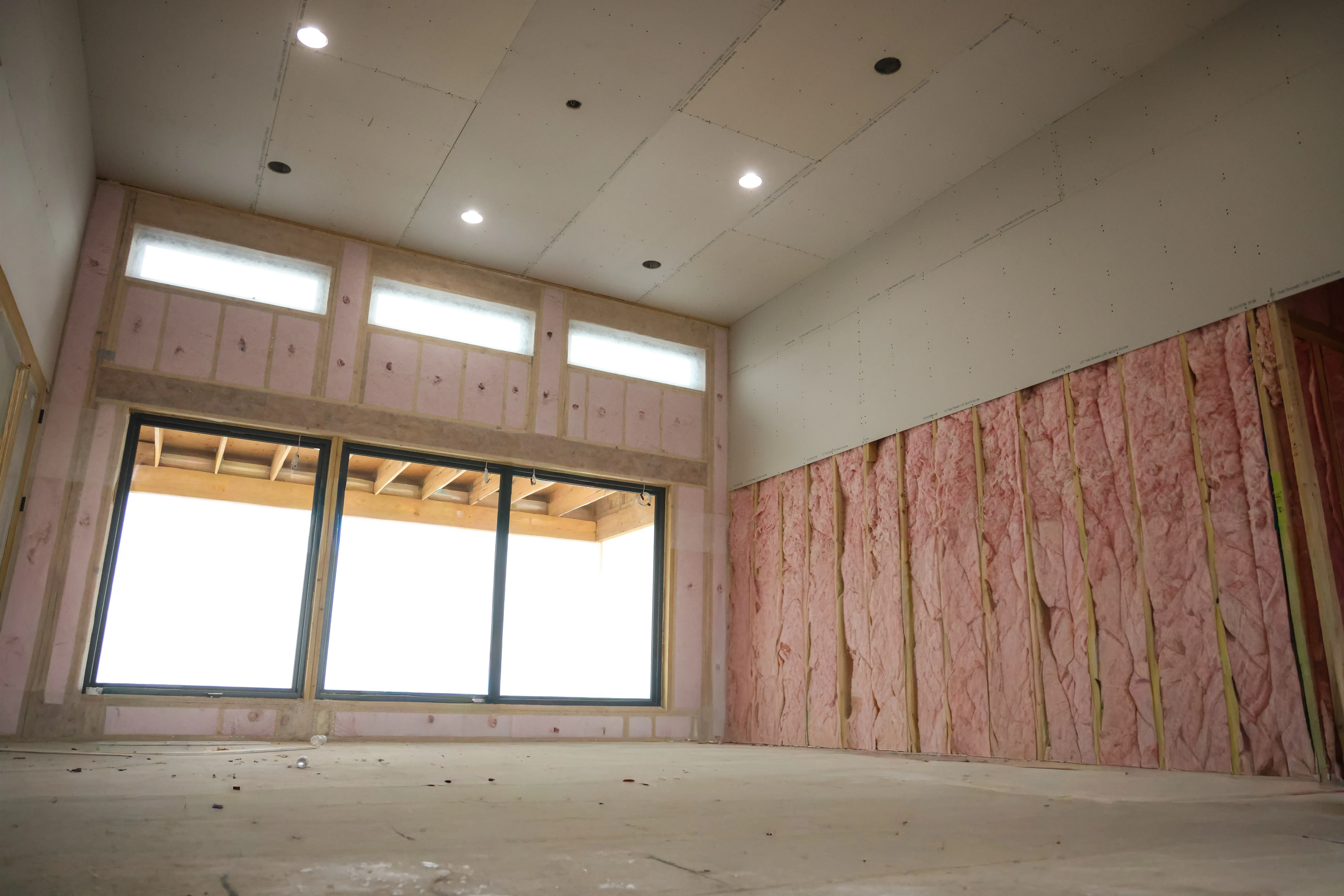 Attic Insulation in a building assembly