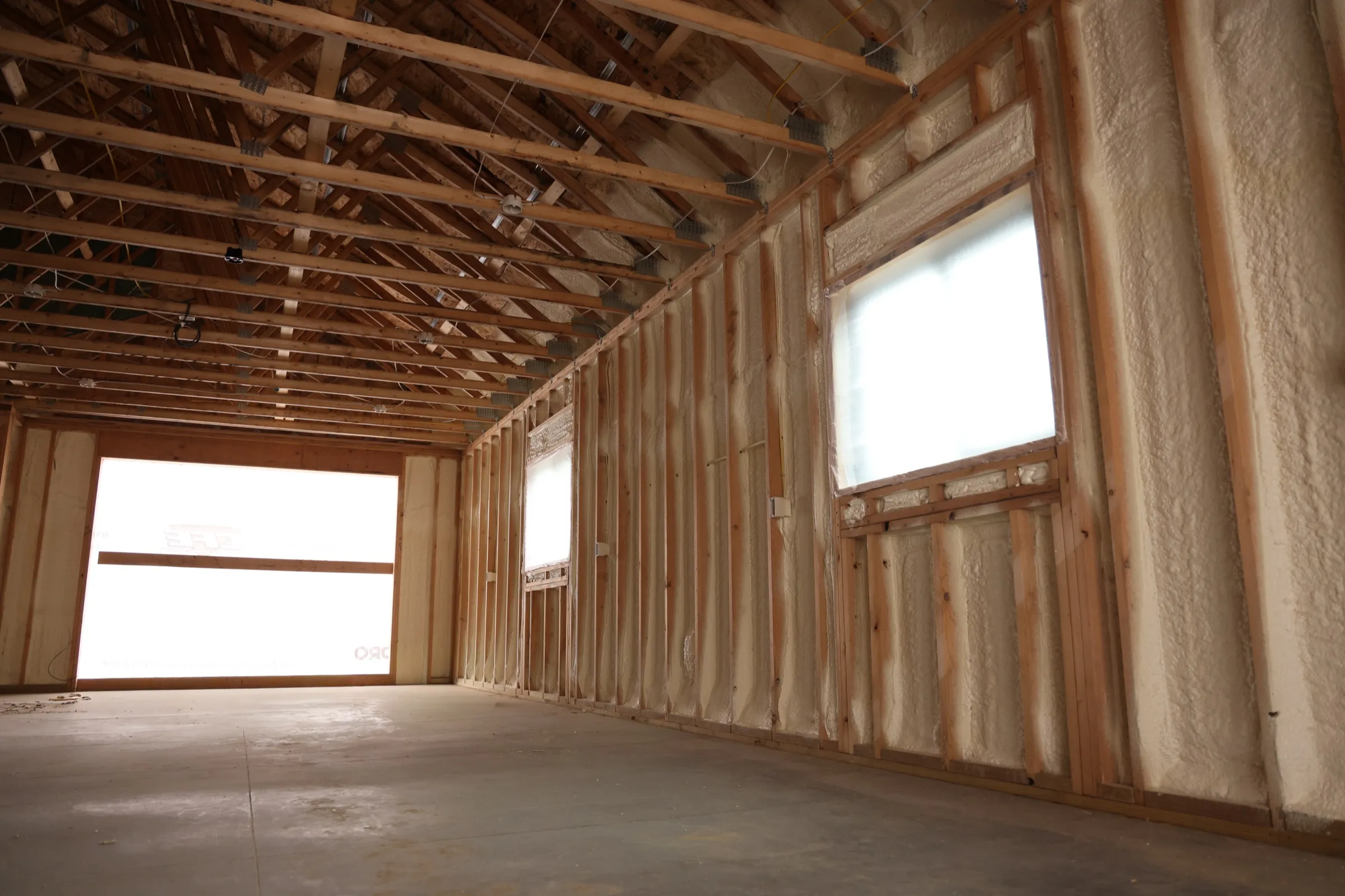 Professional insulation work for attic insulation